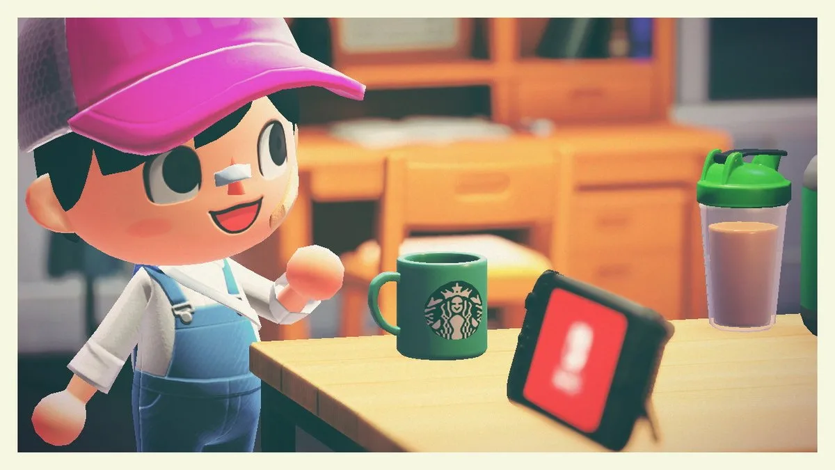 自作のマイデザインを使ったマグカップ ©Nintendo